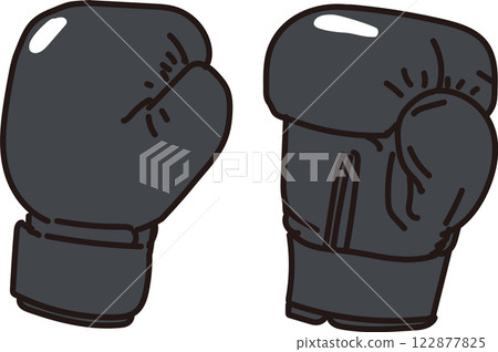 Boxing gloves_black Boxing gloves_black 122877825