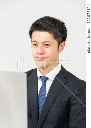 Businessman personal computer 122878124