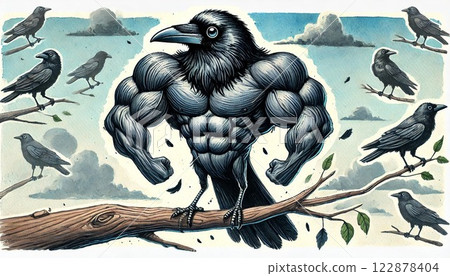 肌肉烏鴉統治天空! 肌肉烏鴉統治天空! 122878404