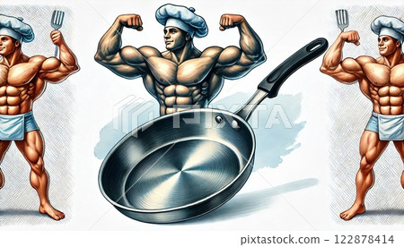 這肌肉煎鍋的存在感簡直壓倒性！ 122878414