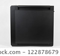 Side view of empty  big tower, PC case, chassis,  studio shoot on white background. 122878679