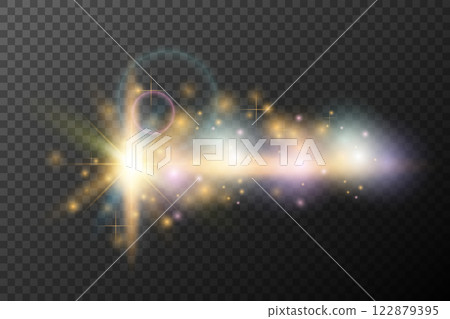 glowing light effect with stars glowing light effect with stars 122879395