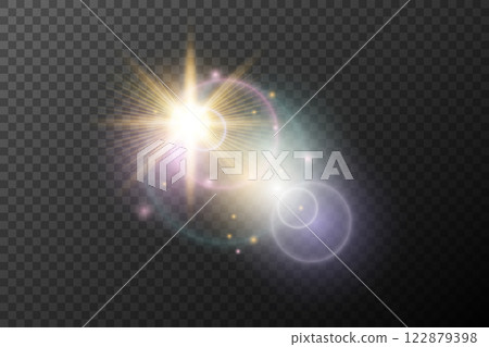 vector illustration of a glowing light effect vector illustration of a glowing light effect 122879398