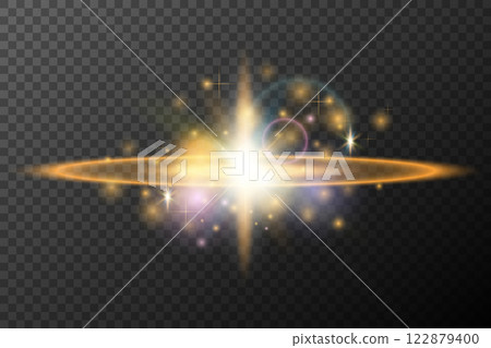 set of abstract shining sparkles isolated on transparent background 122879400