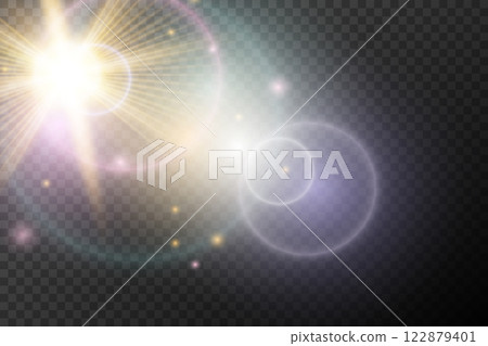 glow light effect with sparks glow light effect with sparks 122879401