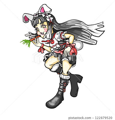 Bunny ears girl 122879520