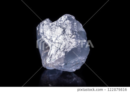 Macro mineral stone angelite on black background 122879816