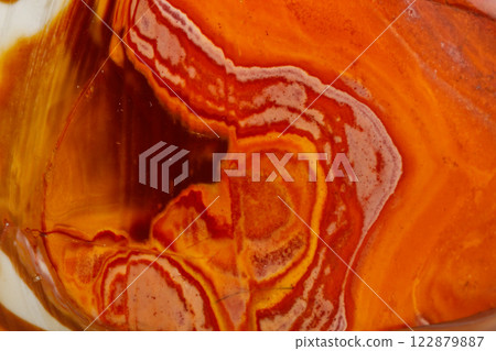 Macro mineral stone jasper patterned on a white background Macro mineral stone jasper patterned on a white background 122879887