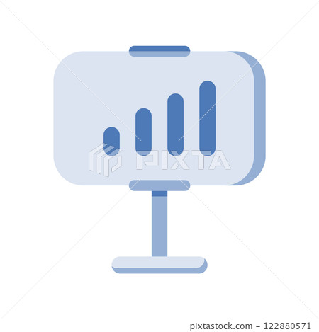 Simple icon presentation board, simple illustration 122880571
