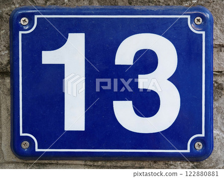 House number thirteen 122880881