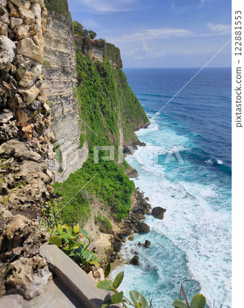 Coast at Uluwatu, Bali, Indonesia. 122881553