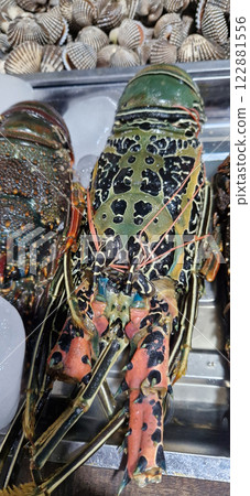 Fresh seafood at Gili T night market 122881556