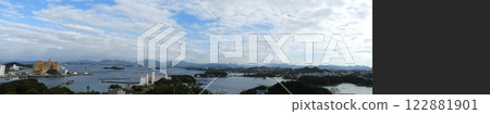 Spectacular views of Shirahama - Resort scenery with blue skies and ocean Spectacular views of Shirahama - Resort scenery with blue skies and ocean 122881901