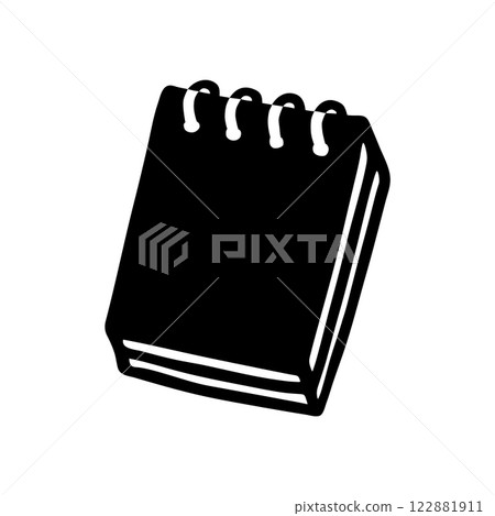 Doodle Notepad hand drawn in flat style Doodle Notepad hand drawn in flat style 122881911