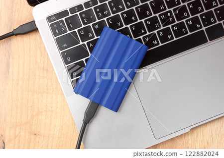 External hard drive on laptop External hard drive on laptop 122882024