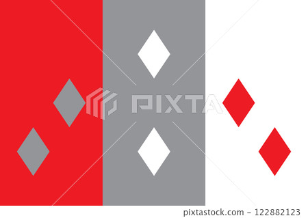 Official flag of Cocle. Province of Panama. Illustration 122882123