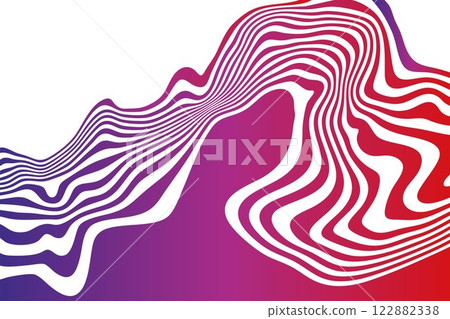 Vector abstract background in colored tones. Wave pattern. Eps 10 122882338