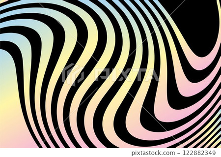 Abstract background with colorful waves. Psychedelic style. Eps 10 Abstract background with colorful waves. Psychedelic style. Eps 10 122882349