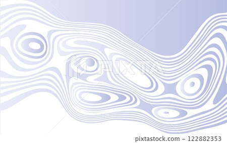 Abstract vector background of blue waves. 3D optical illusion- line art. Eps 10 122882353