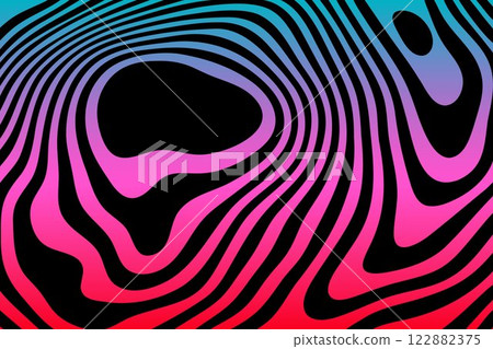 Abstract colored geometric lines curved in the form of waves. Vector illustration. Eps 10 Abstract colored geometric lines curved in the form of waves. Vector illustration. Eps 10 122882375