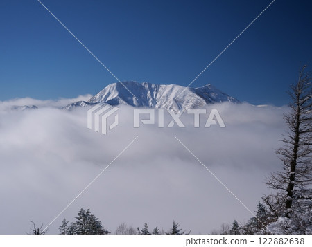 漂浮在雲海中的高妻山 漂浮在雲海中的高妻山 122882638