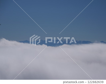 漂浮在雲海中的槍穗高山脈 漂浮在雲海中的槍穗高山脈 122882639