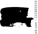 Stylish and modern burger in black and white, suitable for creating logos, icons, or web design 122883254
