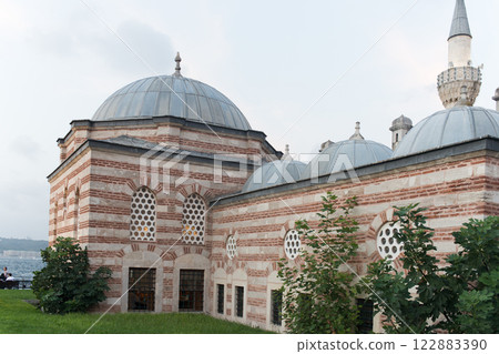 Facade of Mosque in Uskudar, asian side of Istanbul, Turkey 122883390