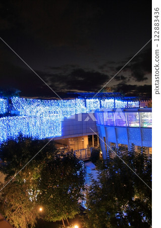 Osaka Namba Parks Waterfall of Light Illumination 122883436