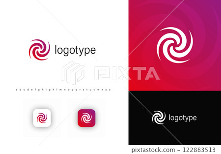 Modern swirl logo with dynamic vortex shape, symbolizing motion, energy, and innovation. Perfect for tech, digital startups, branding, creative industries. Vector illustration Modern swirl logo with dynamic vortex shape, symbolizing motion, energy, and innovation. Perfect for tech, digital startups, branding, creative industries. Vector illustration 122883513