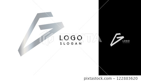 Shiny chromatic letter G, metallic monogram with shiny chrome iridescent gradient for streetwear fashion, music label, skate brand, urban art, graffiti-inspired products, modern tech company Shiny chromatic letter G, metallic monogram with shiny chrome iridescent gradient for streetwear fashion, music label, skate brand, urban art, graffiti-inspired products, modern tech company 122883620