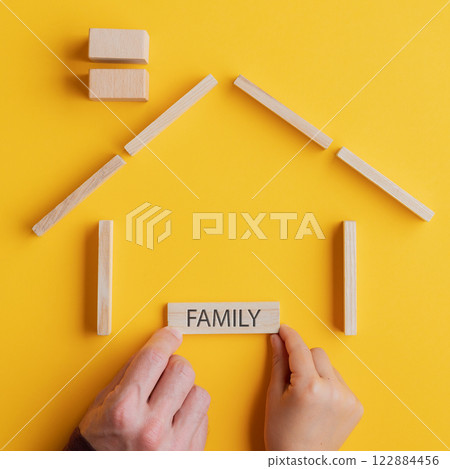 Conceptual image of family and unity 122884456