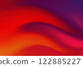 Abstract grainy gradient background blending red, orange, green, purple tones, with a smooth and artistic, noise texture design. 122885227