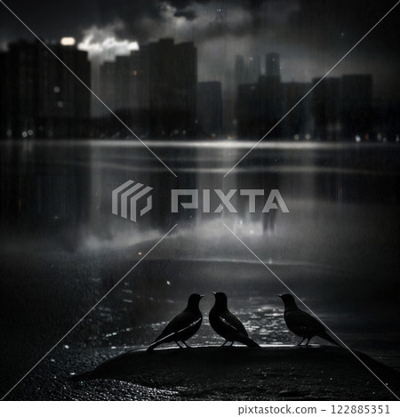 silhouette of a beautiful girl silhouette of a beautiful girl 122885351