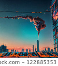 concept of power plant with smoke 122885353