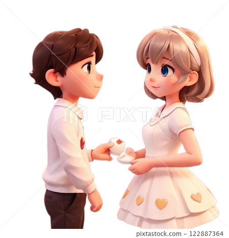 White Day: Returning chocolate to your special someone 122887364