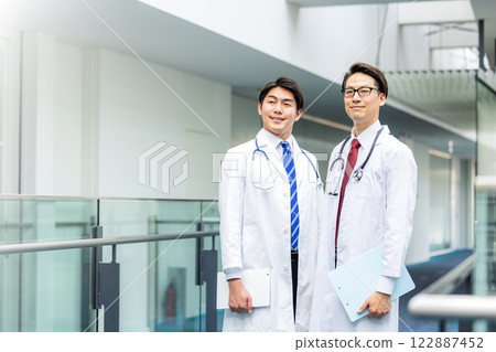 Young doctor working in a hospital Young doctor working in a hospital 122887452