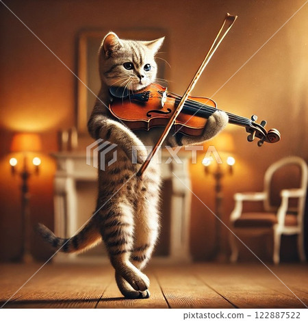 Playing cat 122887522