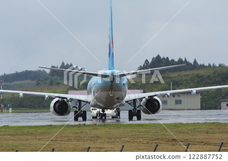 秋田機場一架客機被推回 122887752