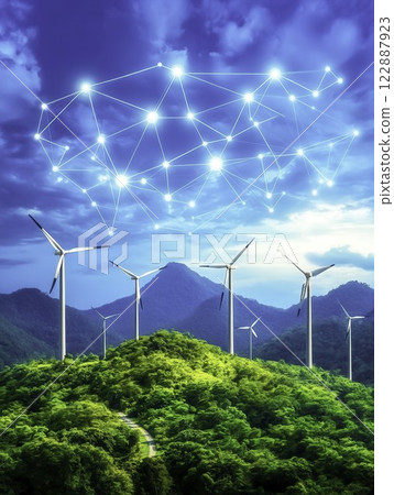 Renewable Energy Transformation with Wind Turbines and Connectivity 122887923