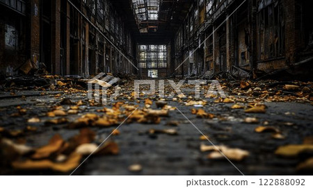 Abandoned Buildings with Scattered Debris in Realistic Low Resolution Abandoned Buildings with Scattered Debris in Realistic Low Resolution 122888092