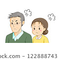 Elderly couple angry rebellious 122888743