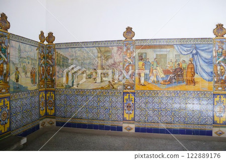 Tiles from the Valladolid Provincial Parliament in Spain 122889176