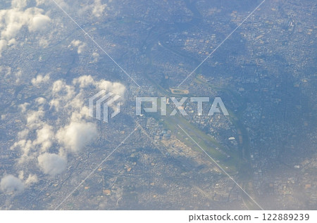 Aerial view of Osaka (Itami) Airport 122889239