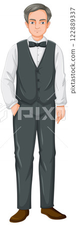 Elegant Gentleman in Formal Attire Elegant Gentleman in Formal Attire 122889337
