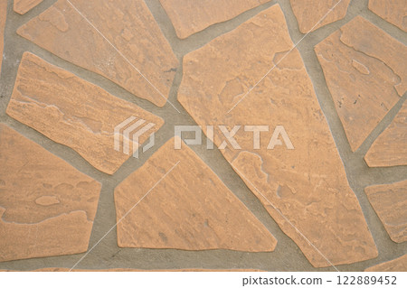 Terracotta tile look floor Terracotta tile look floor 122889452