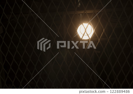 Lighting over the fence Lighting over the fence 122889486