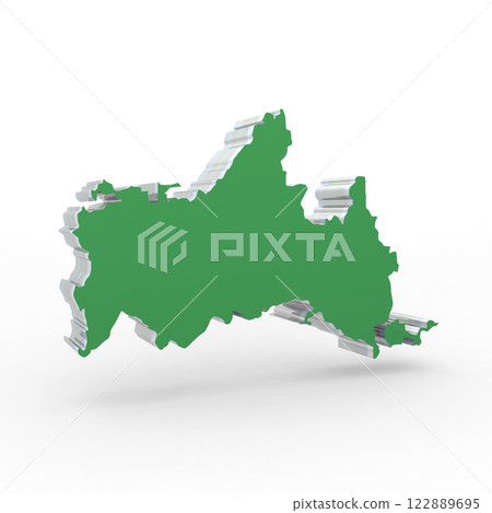 Yamaguchi Prefecture (Green: 25 degrees left) 122889695