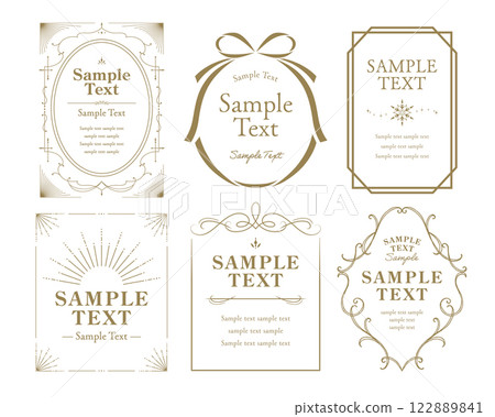 A variety of elegant and antique frames A variety of elegant and antique frames 122889841