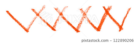 red pencil strokes isolated on transparent background red pencil strokes isolated on transparent background 122890206